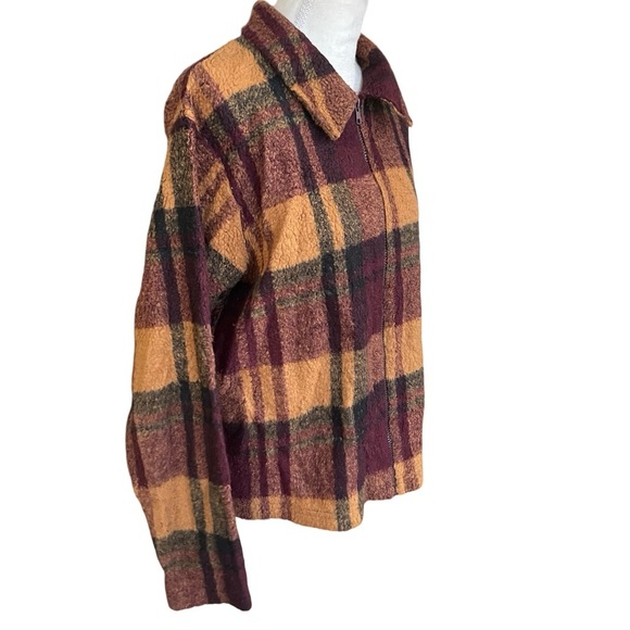 Paul Harris Design SPORT Zip-Up Plaid Jacket – Women’s (Bouclé Fleece) - Picture 3 of 9